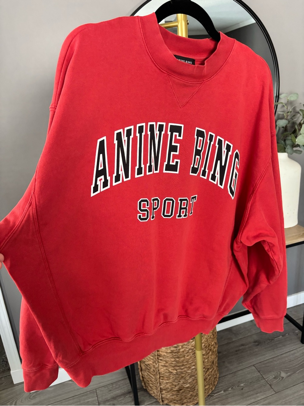 Anine Bing Jaci 'ANINE BING SPORT' Pullover Crewneck Sweatshirt - Picture 4 of 10